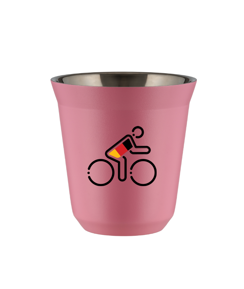 Tasse 80 ml ROSE "Cycliste aux couleurs allemandes"