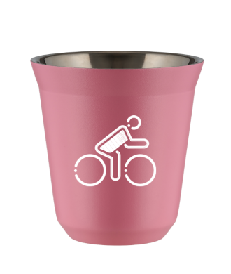 Tasse 80 ml ROSE "Cycliste aux couleurs britanniques (blanc)" Tasse 80 ml ROSE "Cycliste aux couleurs britanniques (blanc)"