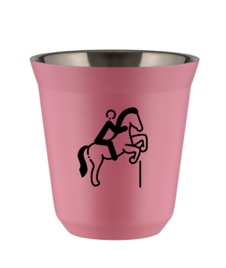 Tasse 80 ml ROSE "Équitation 1 (noir)" Tasse 80 ml ROSE "Équitation 1 (noir)"