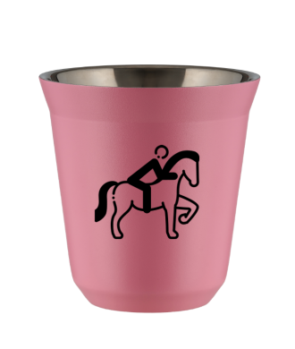 Tasse 80 ml ROSE "Équitation 2 (noir)" Tasse 80 ml ROSE "Équitation 2 (noir)"