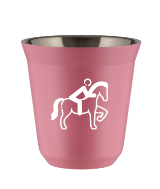 Tasse 80 ml ROSE "Équitation 2 (blanc)" Tasse 80 ml ROSE "Équitation 2 (blanc)"