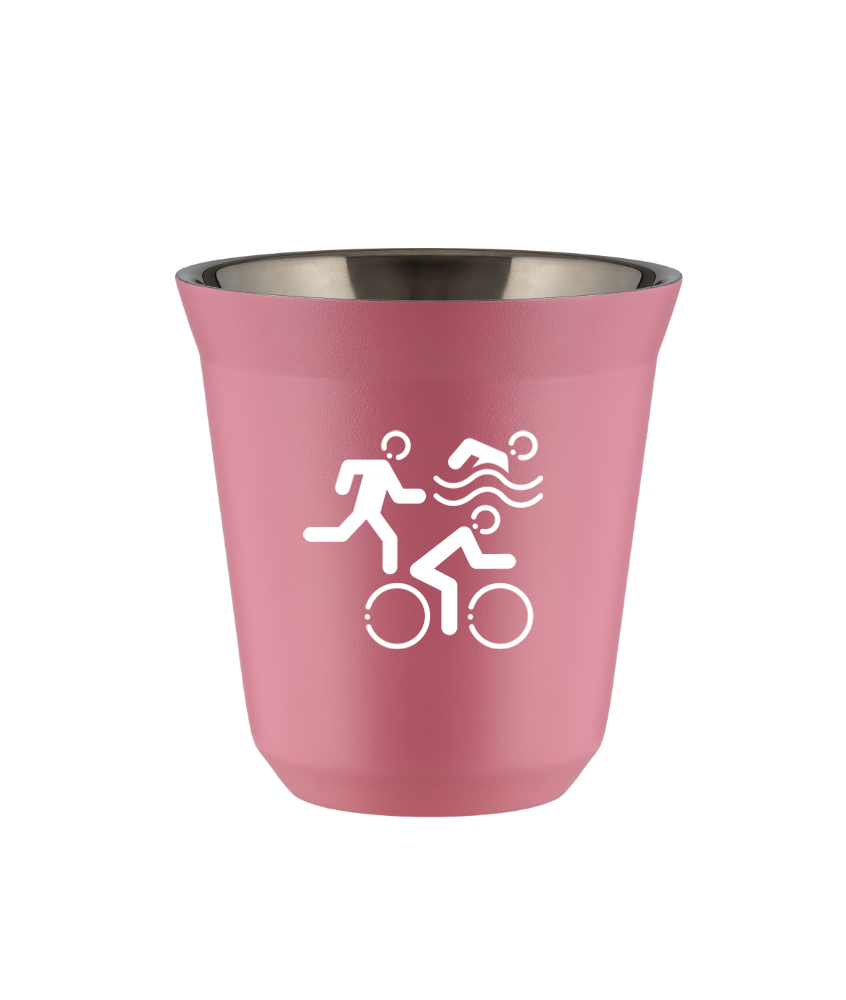 Tasse 80 ml ROSE "Sports (blanc)"