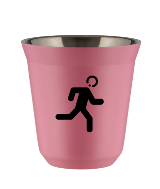 Tasse 80 ml ROSE "Coureur" Tasse 80 ml ROSE "Coureur"