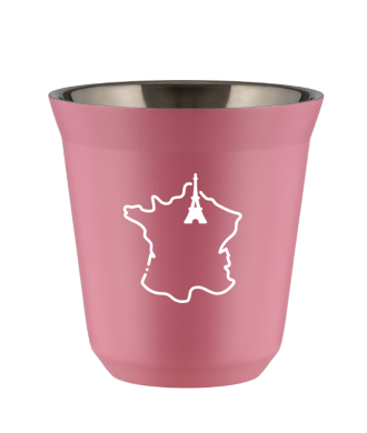 Tasse 80 ml ROSE "France (blanc)" Tasse 80 ml ROSE "France (blanc)"