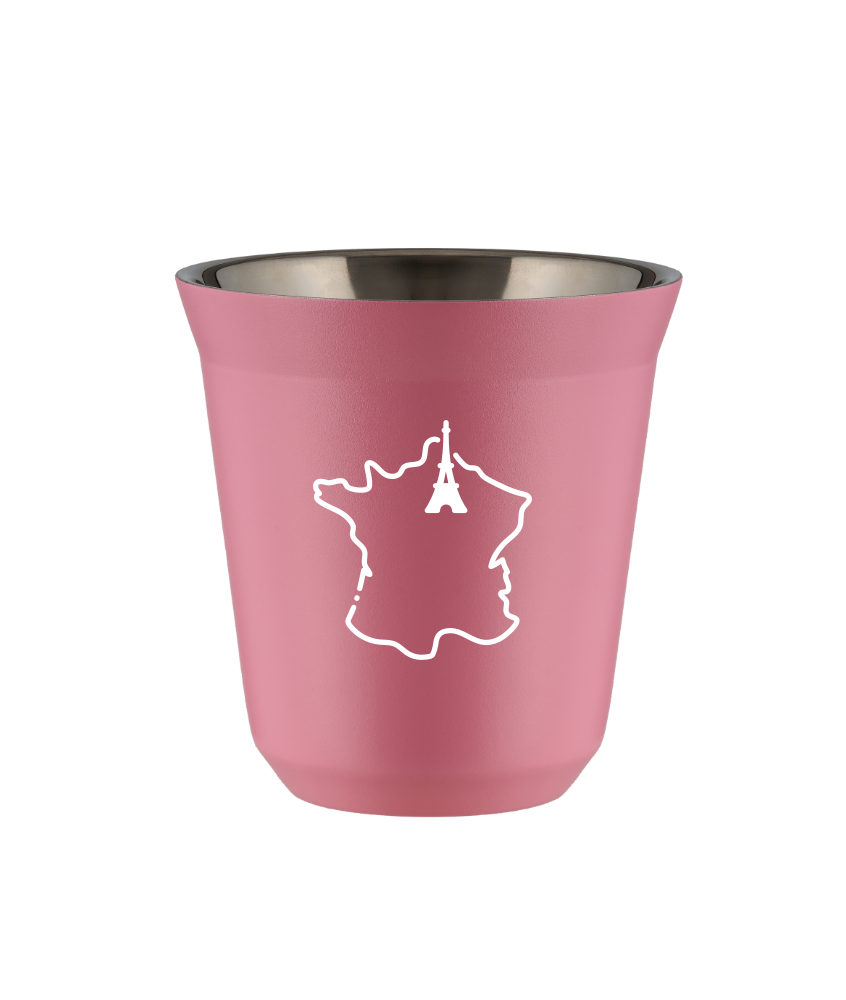 Tasse 80 ml ROSE "France (blanc)"