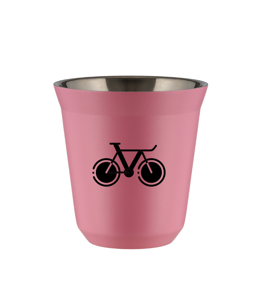 Tasse 80 ml ROSE "Vélo 1 (noir)"