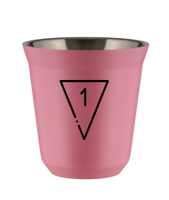 Tasse 80 ml ROSE "1 (noir)" Tasse 80 ml ROSE "1 (noir)"