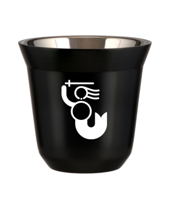 Tasse 150 ml NOIR "WARSZAWSKA SYRENKA (blanc)" Tasse 150 ml NOIR "WARSZAWSKA SYRENKA (blanc)"