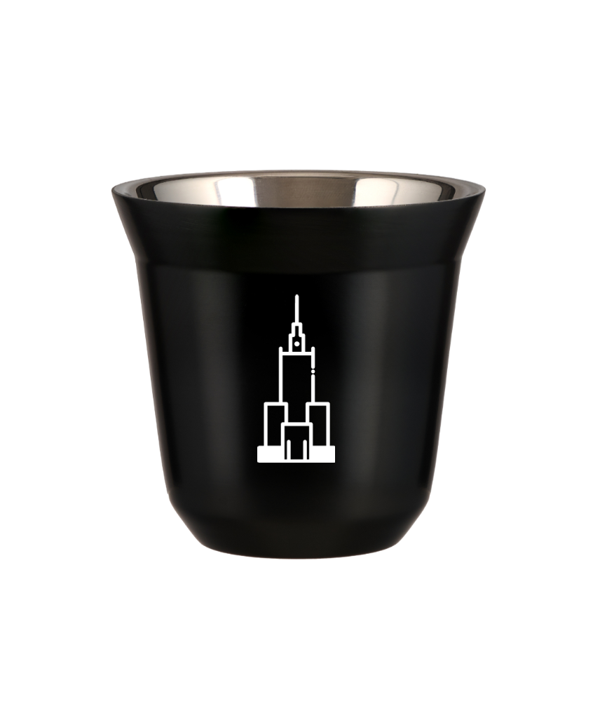 Tasse 150 ml NOIR "Pałac kultury i nauki (blanc)"