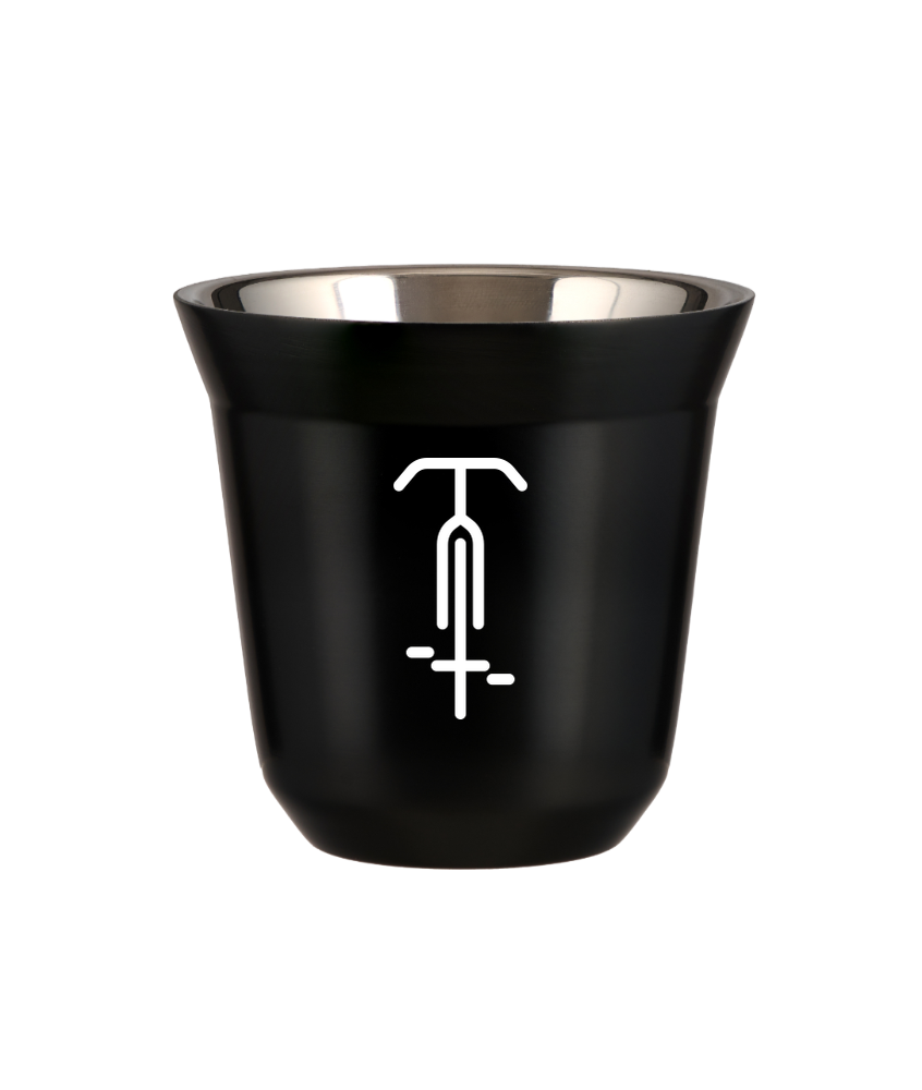 Tasse 150 ml NOIR "Cyclisme 1 (blanc)"