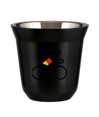 Tasse 150 ml NOIR "Cycliste aux couleurs allemandes (noir)" Tasse 150 ml NOIR "Cycliste aux couleurs allemandes (noir)"