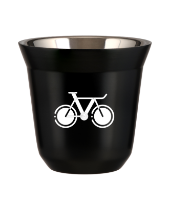 Tasse 150 ml NOIR "Vélo 1 (blanc)" Tasse 150 ml NOIR "Vélo 1 (blanc)"