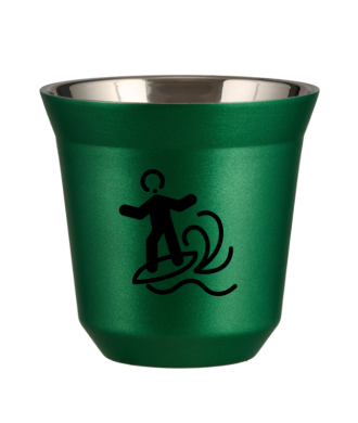 Tasse 150 ml VERT MÉTALLIQUE "Planche à voile" Tasse 150 ml VERT MÉTALLIQUE "Planche à voile"