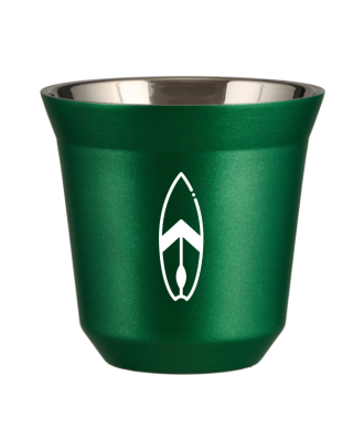 Tasse 150 ml VERT MÉTALLIQUE "Planche (blanc)" Tasse 150 ml VERT MÉTALLIQUE "Planche (blanc)"