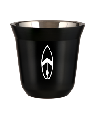 Tasse 80 ml NOIR "Planche (blanc)" Tasse 80 ml NOIR "Planche (blanc)"