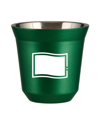 Tasse 150 ml VERT MÉTALLIQUE "Drapeau polonais (blanc)" Tasse 150 ml VERT MÉTALLIQUE "Drapeau polonais (blanc)"