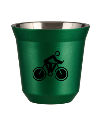 Tasse 150 ml VERT MÉTALLIQUE "Cyclisme 2" Tasse 150 ml VERT MÉTALLIQUE "Cyclisme 2"