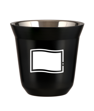 Tasse 80 ml NOIR "Drapeau polonais (blanc)" Tasse 80 ml NOIR "Drapeau polonais (blanc)"