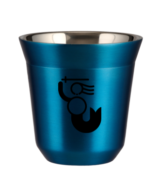 Tasse 150 ml BLEU MÉTALLIQUE "WARSZAWSKA SYRENKA" Tasse 150 ml BLEU MÉTALLIQUE "WARSZAWSKA SYRENKA"