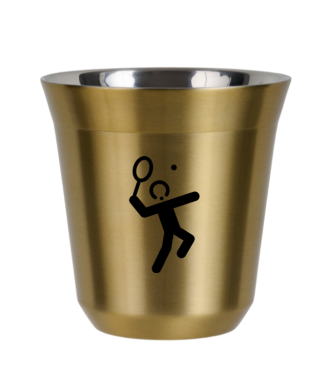 Tasse 150 ml OR "Tennis 2 (noir)" Tasse 150 ml OR "Tennis 2 (noir)"