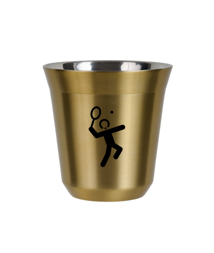 Tasse 150 ml OR "Tennis 2 (noir)"