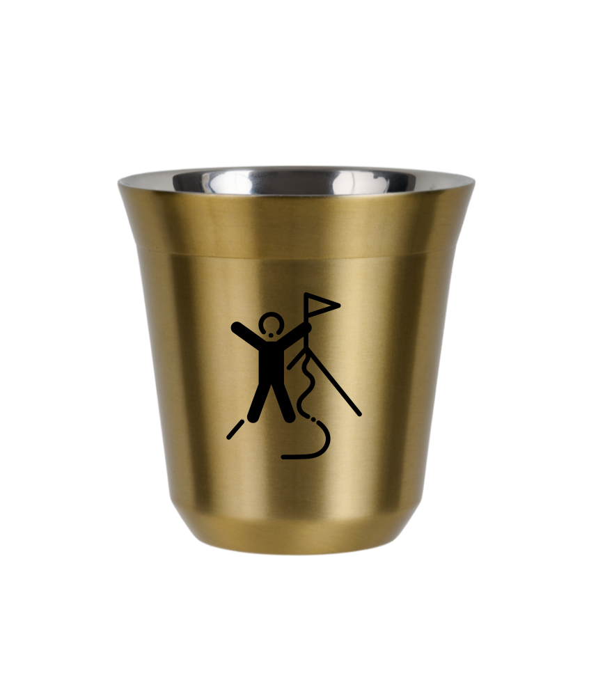 Tasse 150 ml OR "Escalade 1 (noir)"