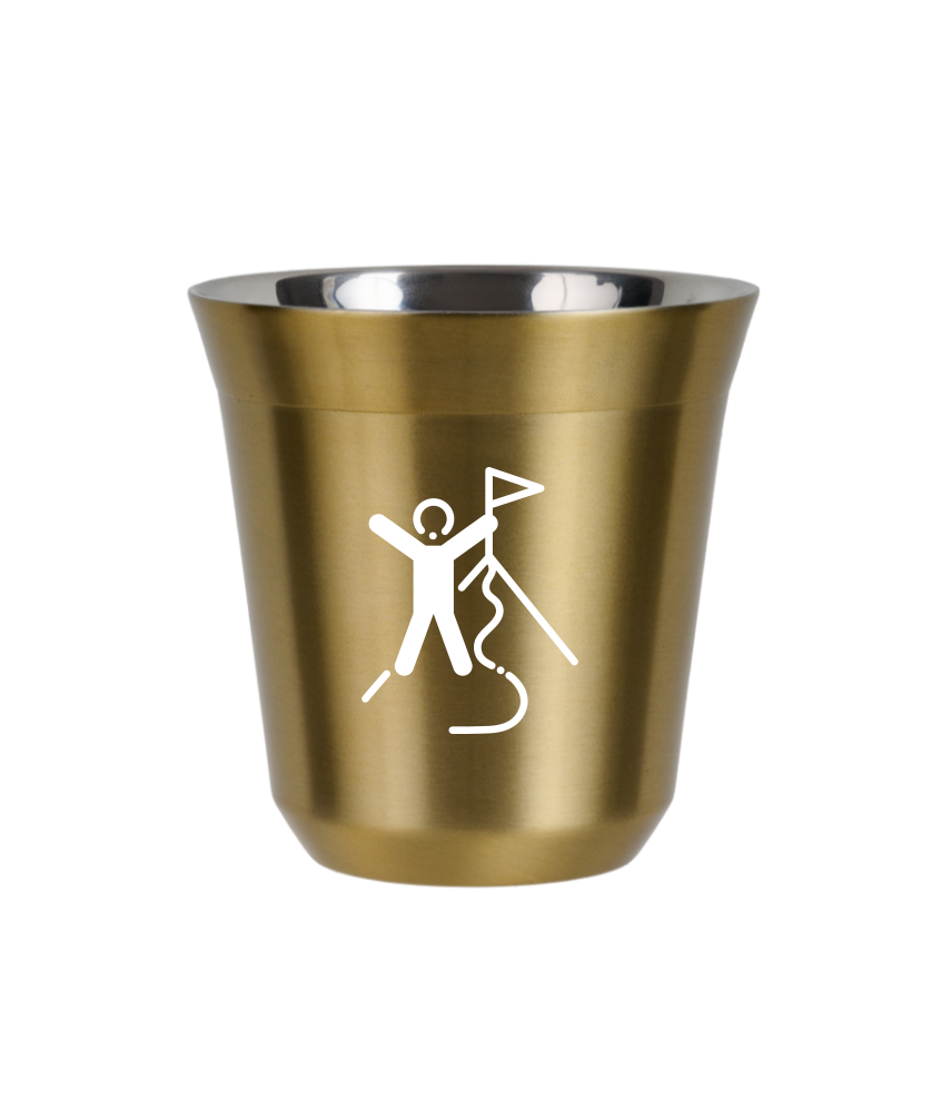Tasse 150 ml OR "Escalade 1 (blanc)"