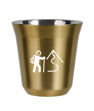 Tasse 150 ml OR "Escalade 2 (blanc)" Tasse 150 ml OR "Escalade 2 (blanc)"