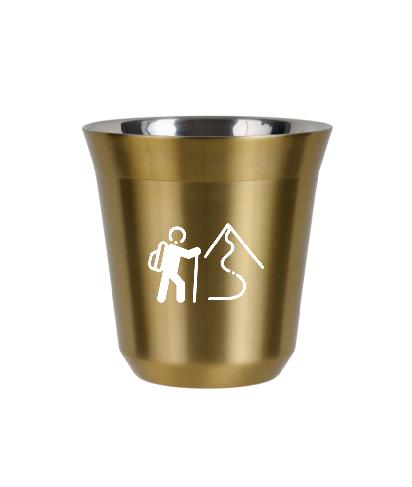Tasse 150 ml OR "Escalade 2 (blanc)"