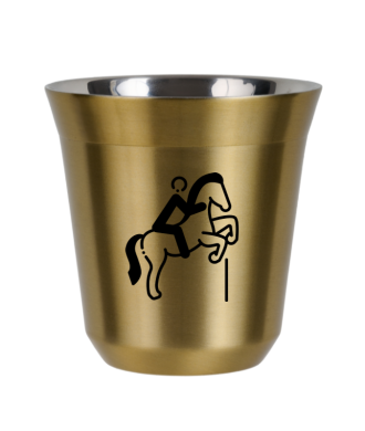 Tasse 150 ml OR "Équitation 1 (noir)" Tasse 150 ml OR "Équitation 1 (noir)"