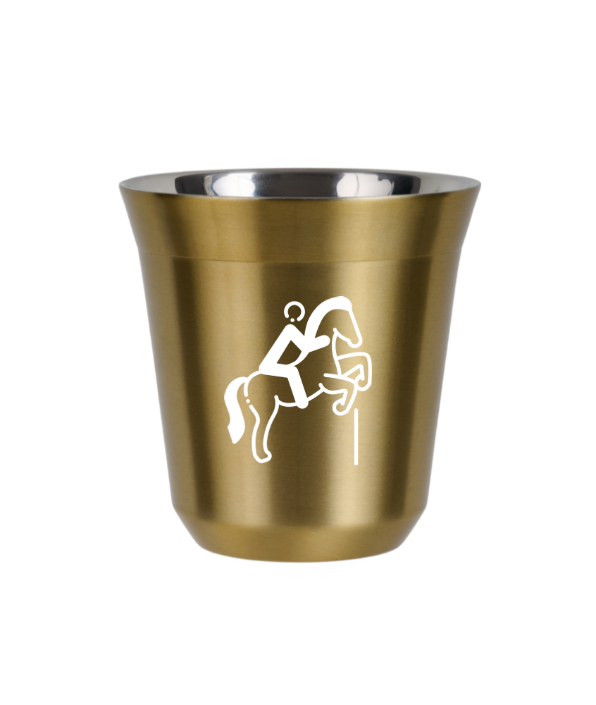 Tasse 150 ml OR "Équitation 1 (blanc)"