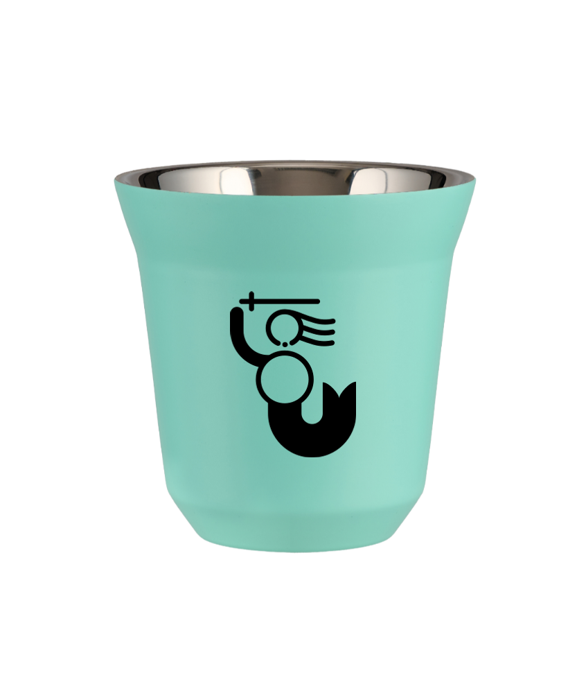 Tasse 150 ml TURQUOISE "WARSZAWSKA SYRENKA (noir)"