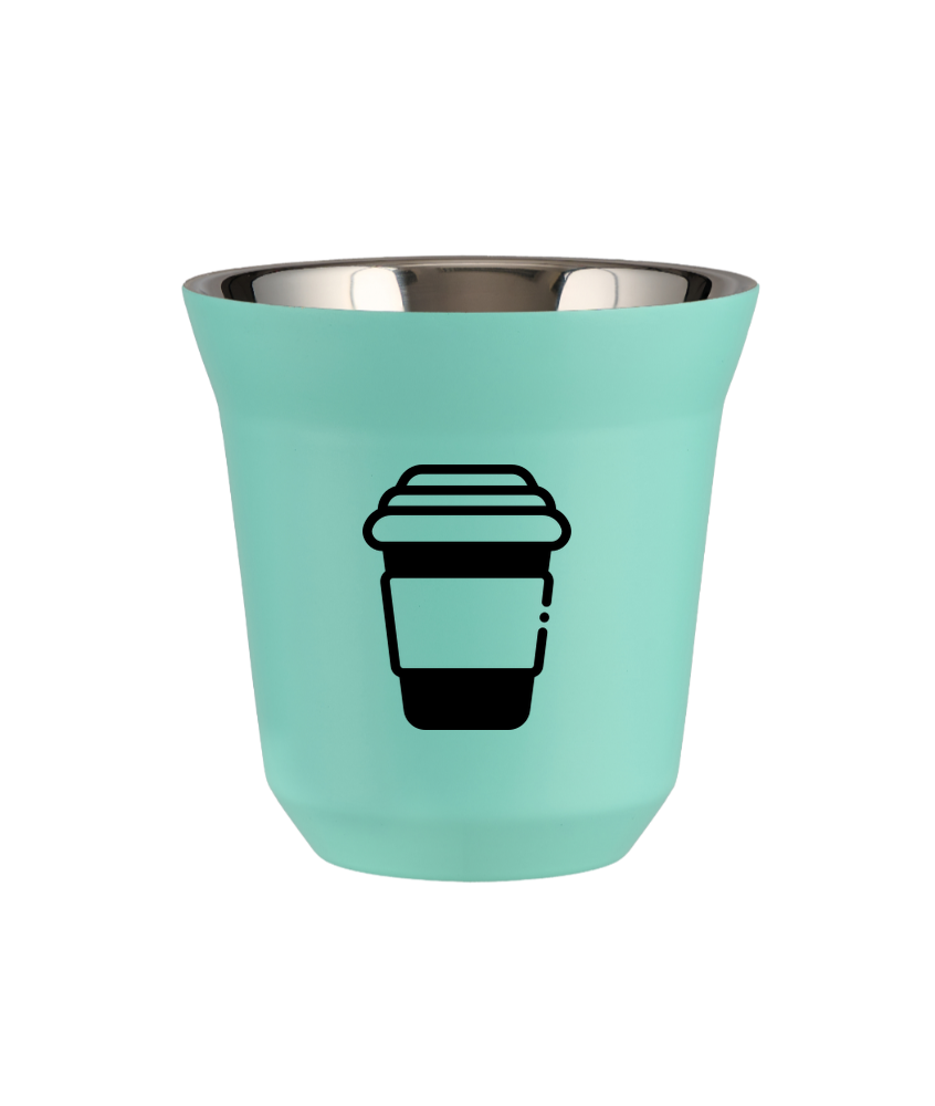 Tasse 150 ml TURQUOISE "Tasse (noir)"