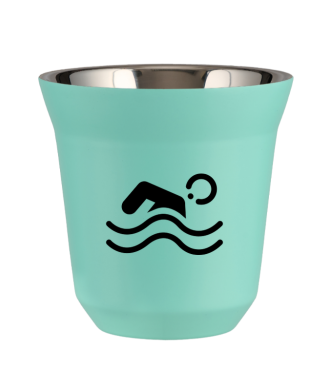 Tasse 150 ml TURQUOISE "Natation" Tasse 150 ml TURQUOISE "Natation"