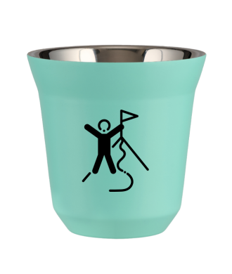 Tasse 150 ml TURQUOISE "Escalade 1 (noir)" Tasse 150 ml TURQUOISE "Escalade 1 (noir)"