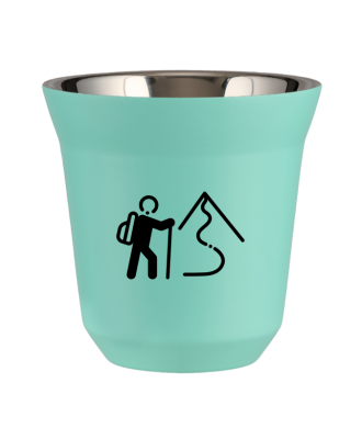 Tasse 150 ml TURQUOISE "Escalade 2" Tasse 150 ml TURQUOISE "Escalade 2"