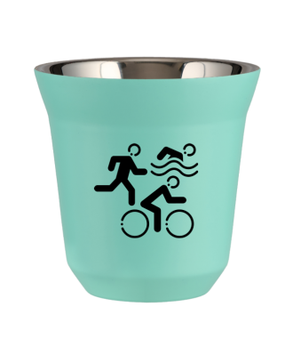 Tasse 150 ml TURQUOISE "Sports (noir)" Tasse 150 ml TURQUOISE "Sports (noir)"