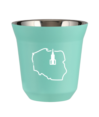 Tasse 150 ml TURQUOISE "Pologne (blanc)" Tasse 150 ml TURQUOISE "Pologne (blanc)"