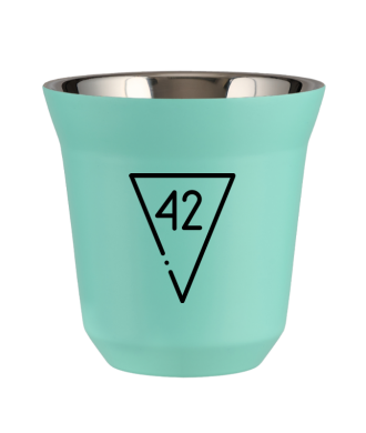 Tasse 150 ml TURQUOISE "42" Tasse 150 ml TURQUOISE "42"