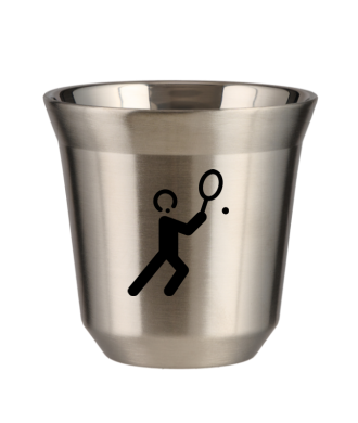 Tasse 150 ml ARGENT "Tennis 1" Tasse 150 ml ARGENT "Tennis 1"