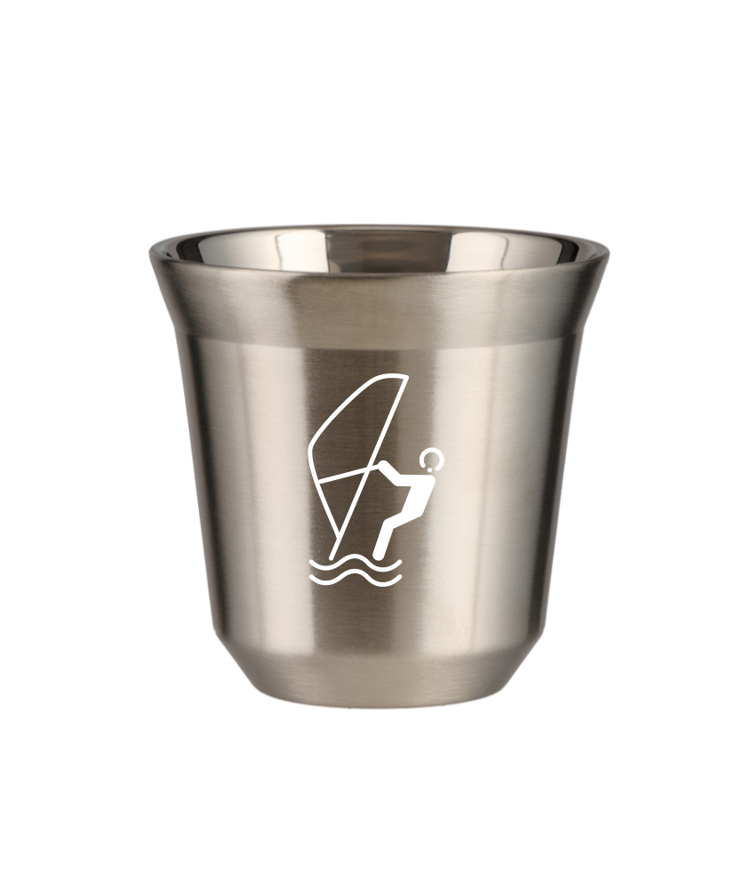 Tasse 150 ml ARGENT "Sports nautiques (blanc)"