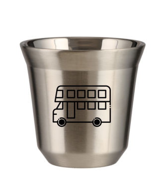 Tasse 150 ml ARGENT "Bus (noir)" Tasse 150 ml ARGENT "Bus (noir)"