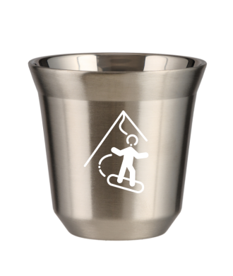 Tasse 150 ml ARGENT "Snowboard (blanc)" Tasse 150 ml ARGENT "Snowboard (blanc)"