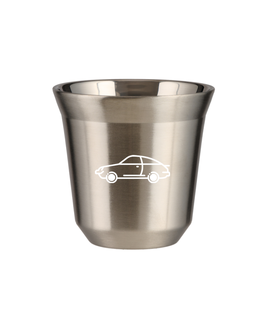 Tasse 150 ml ARGENT "Voiture (blanc)"
