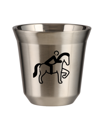 Tasse 150 ml ARGENT "Équitation 2" Tasse 150 ml ARGENT "Équitation 2"