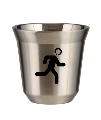Tasse 150 ml ARGENT "Coureur (noir)" Tasse 150 ml ARGENT "Coureur (noir)"