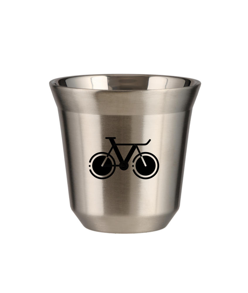 Tasse 150 ml ARGENT "Vélo 1"