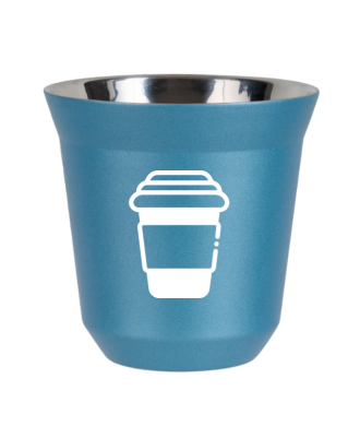 Tasse 150 ml BLEU CLAIR MÉTALLIQUE "Tasse (blanc)" Tasse 150 ml BLEU CLAIR MÉTALLIQUE "Tasse (blanc)"