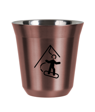 Tasse 150 ml OR ROSE "Snowboard" Tasse 150 ml OR ROSE "Snowboard"