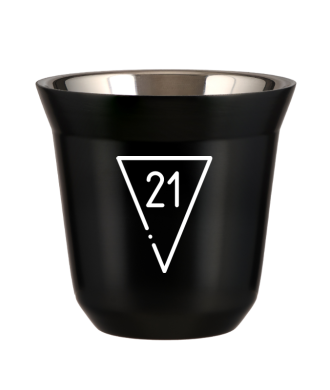 Tasse 80 ml NOIR "21 (blanc)" Tasse 80 ml NOIR "21 (blanc)"